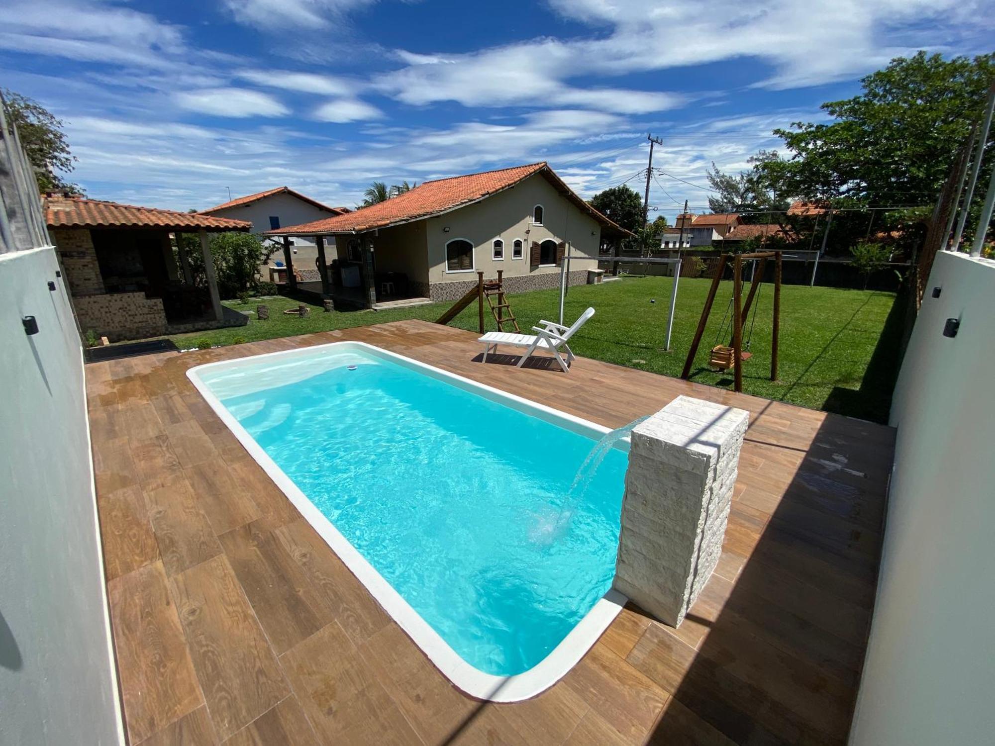 Casa Bem Espacosa Com Piscina, Campo De Futebol E Area Gourmet A Um Quarteirao Da Lagoa De Praia Seca Араруама Екстериор снимка